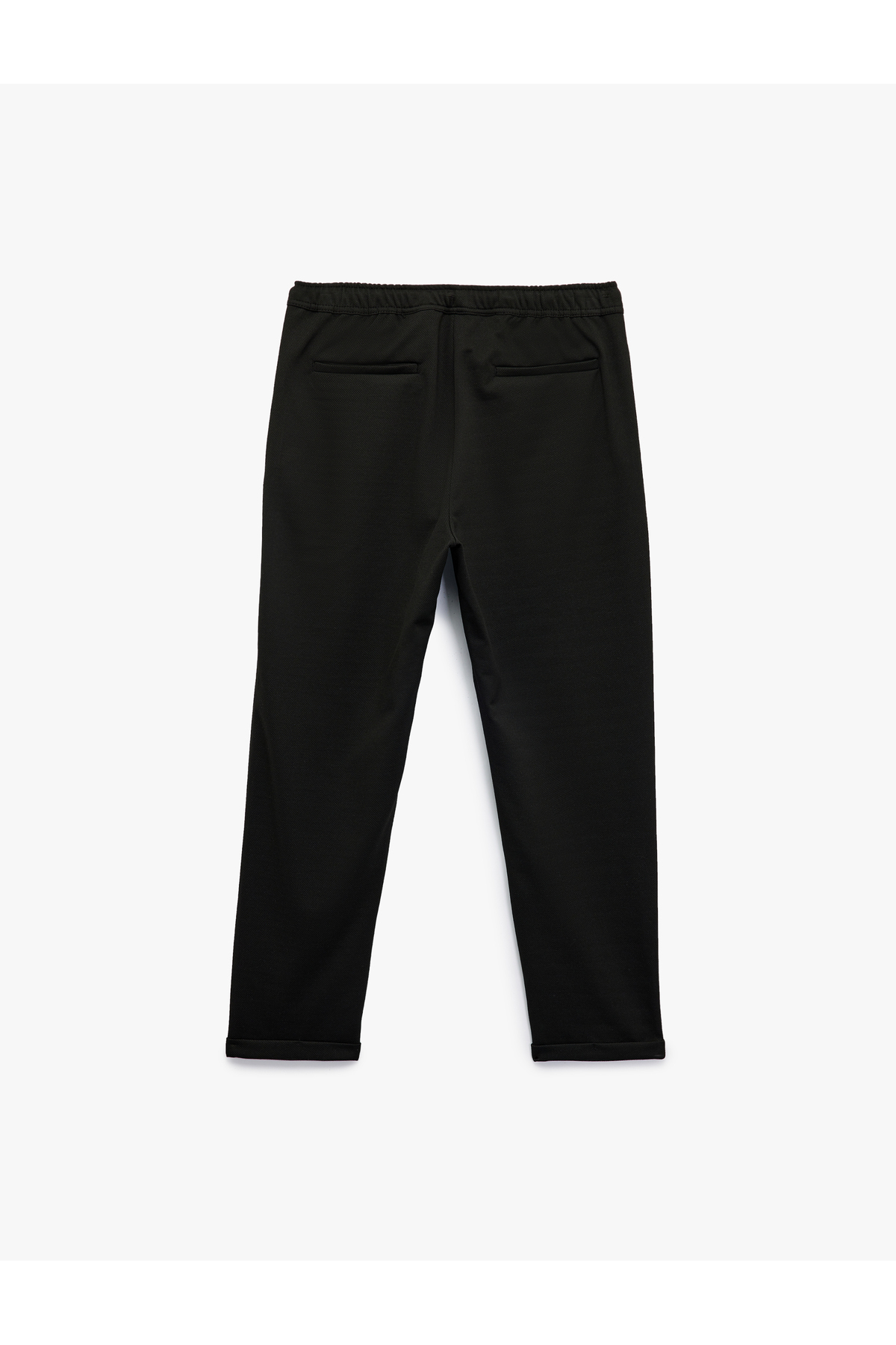 Straight Fit Pike Kumaş Cep Detaylı Rahat Kesim Beli Bağcıklı Pantolon