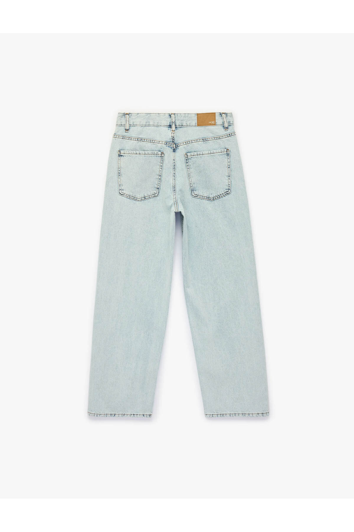 Straight Taşlı Mavi Kadın Jean Pantolon 6SAL40024MD