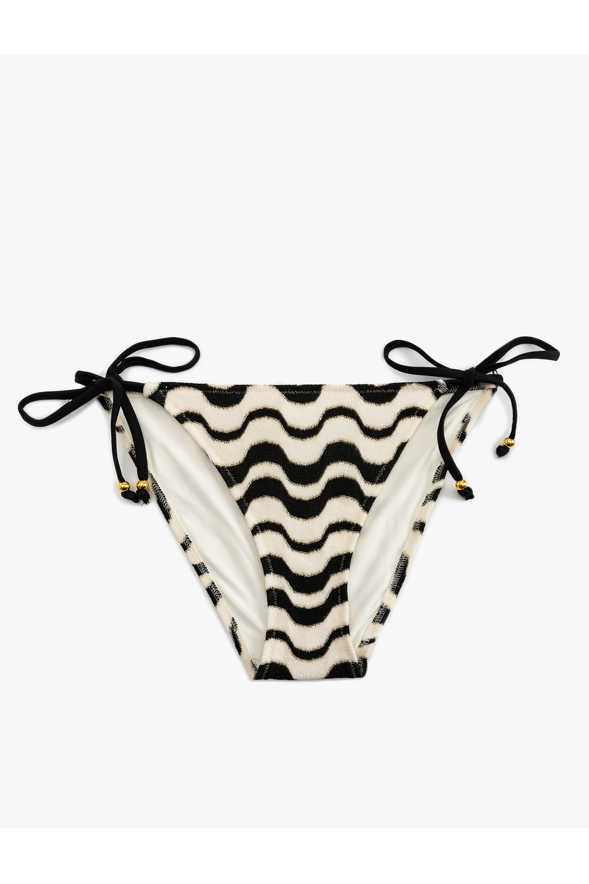 Su Yolu Desenli İpli Bikini Altı