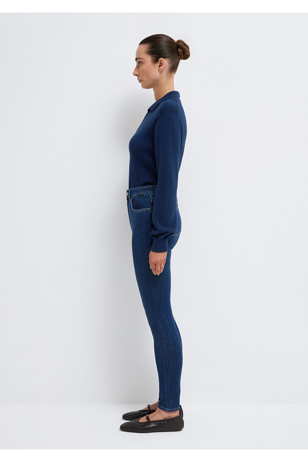 Tess Gold Premium Indigo Mavisi Jean Pantolon 100328-82232