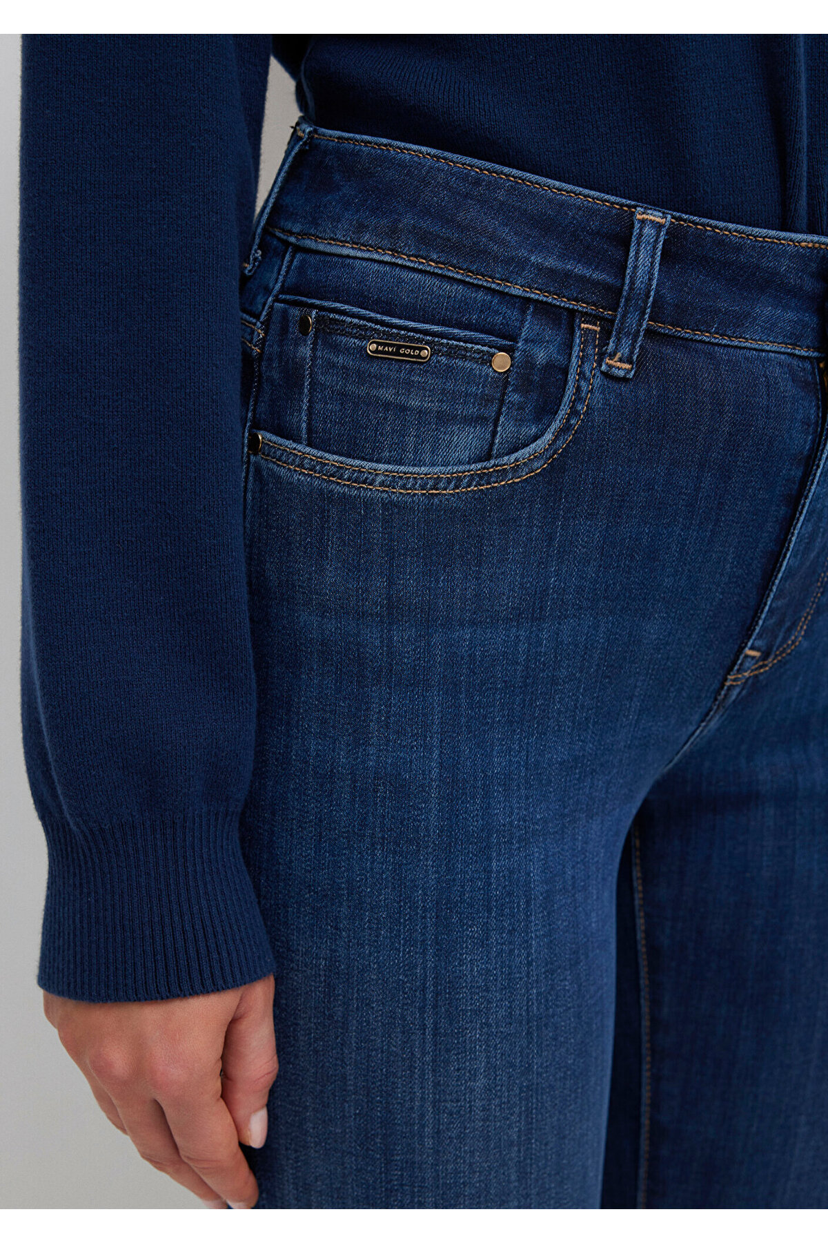 Tess Gold Premium Indigo Mavisi Jean Pantolon 100328-82232