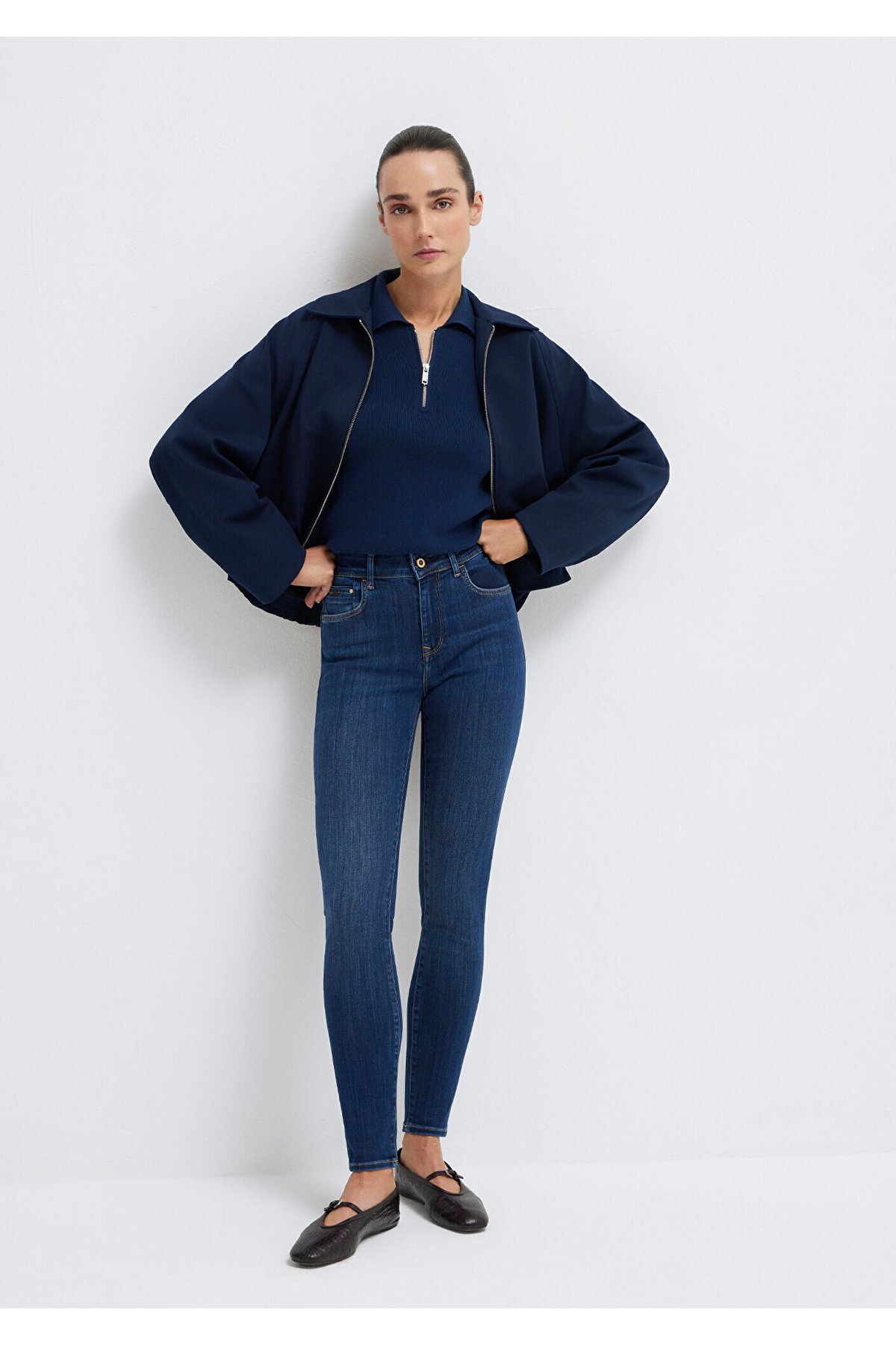 Tess Gold Premium Indigo Mavisi Jean Pantolon 100328-82232