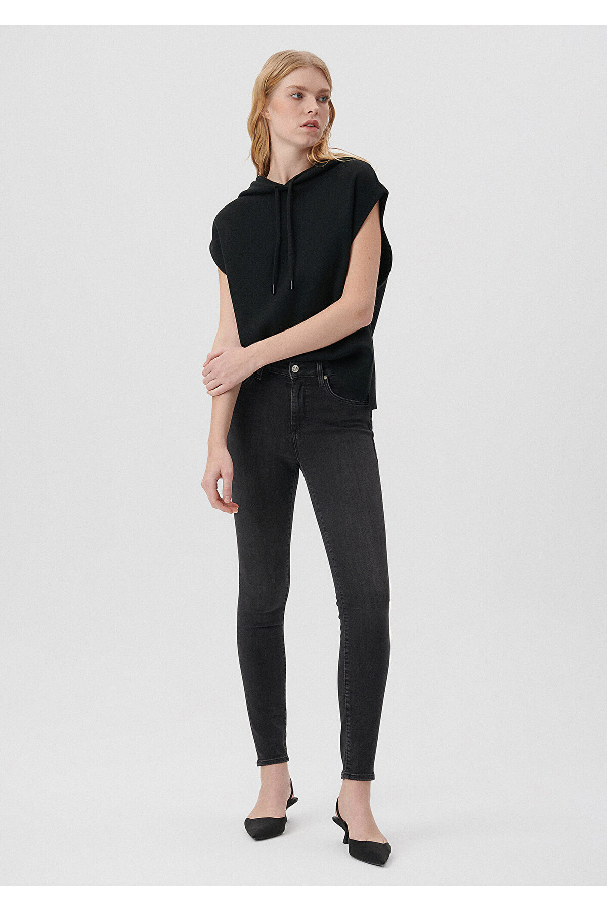 Tess Smoke Gold Luxury Jean Pantolon