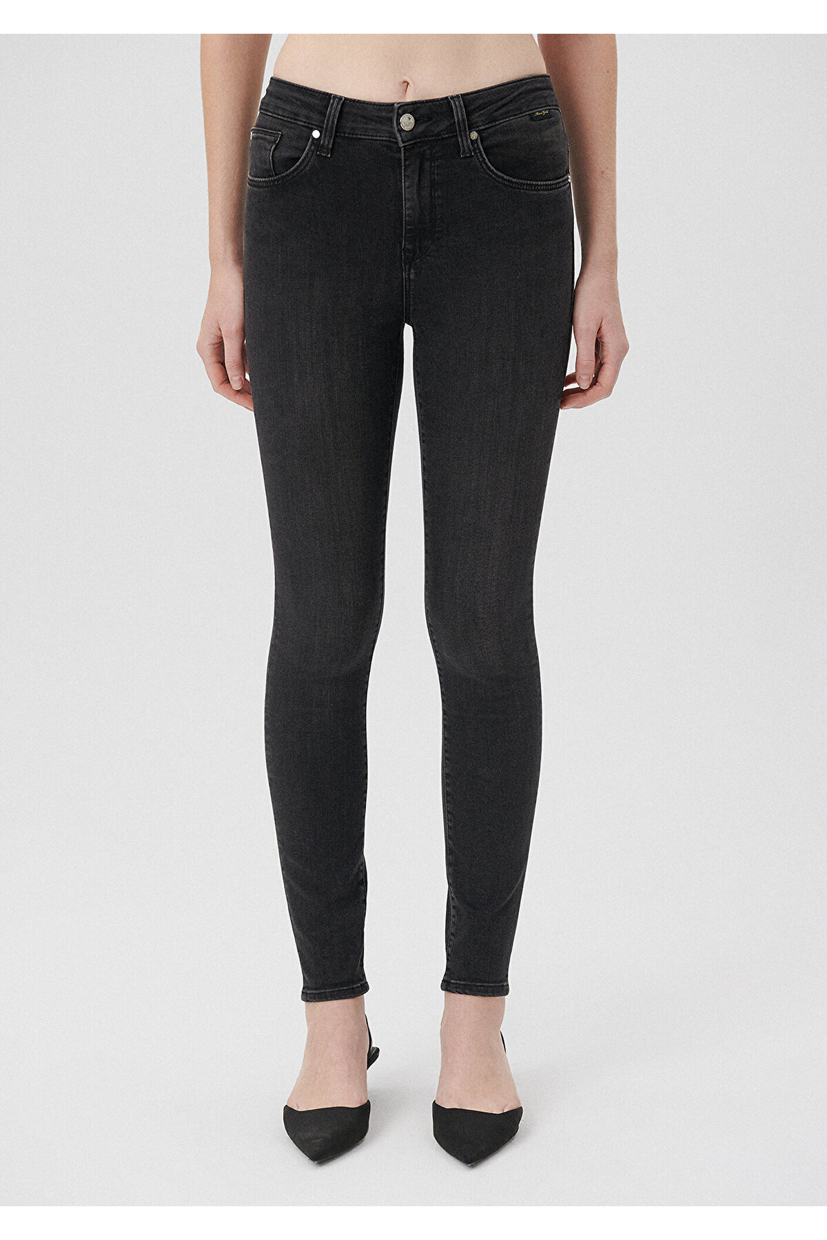 Tess Smoke Gold Luxury Jean Pantolon