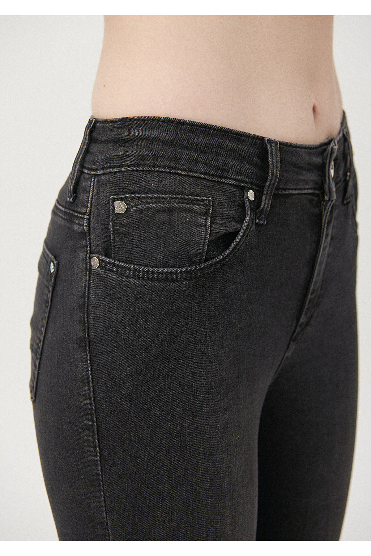 Tess Smoke Gold Luxury Jean Pantolon