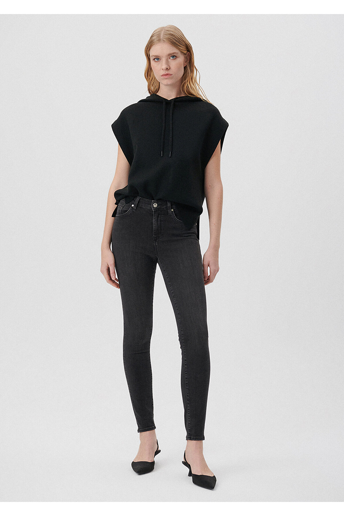 Tess Smoke Gold Luxury Jean Pantolon