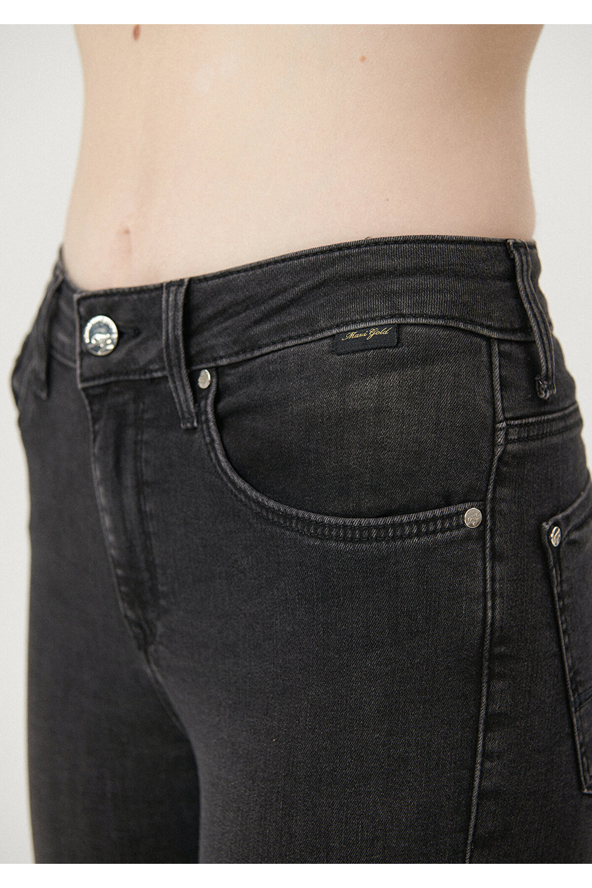 Tess Smoke Gold Luxury Jean Pantolon
