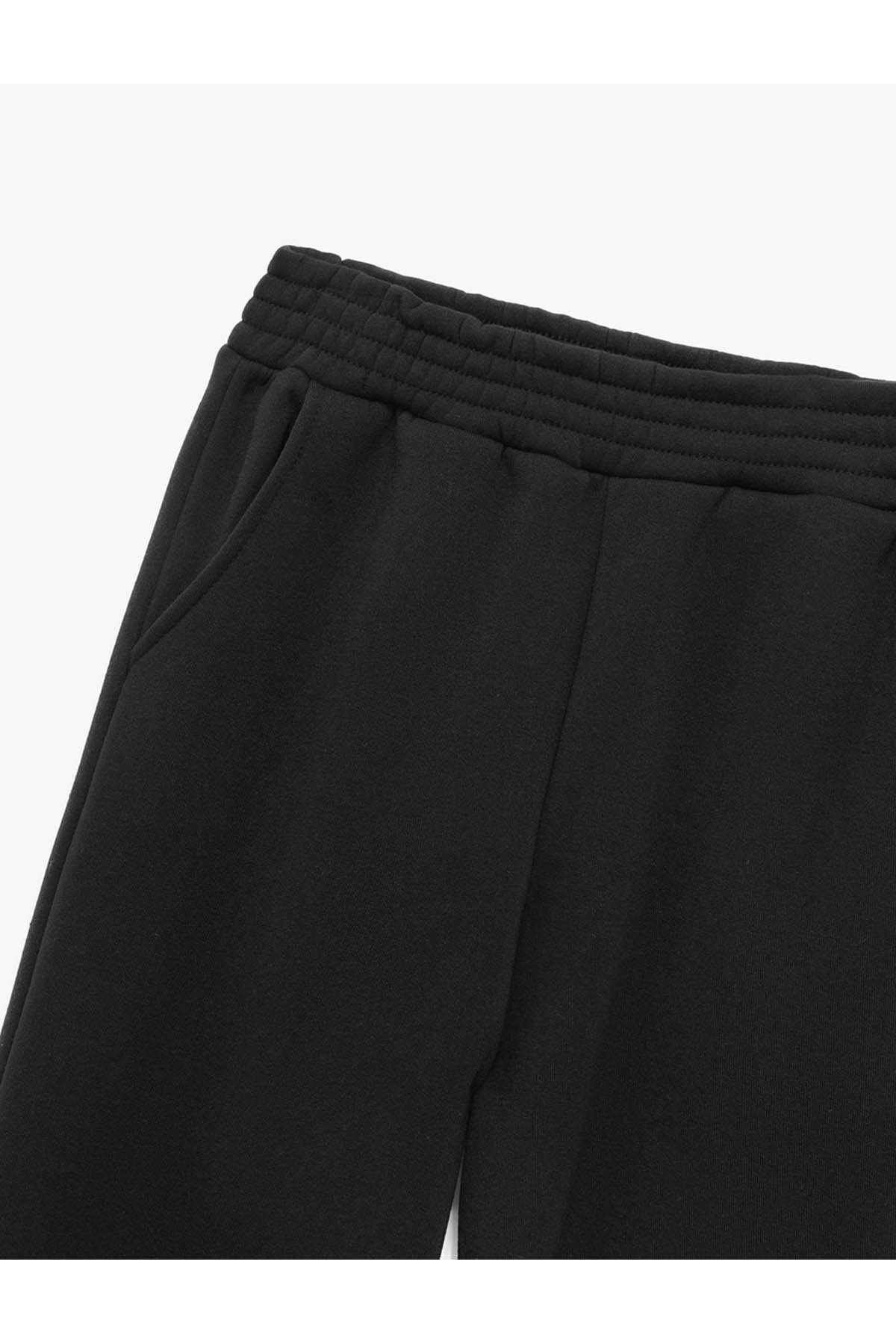 Üç İplik Şardonlu Cepli Beli Lastikli Jogger Eşofman Altı