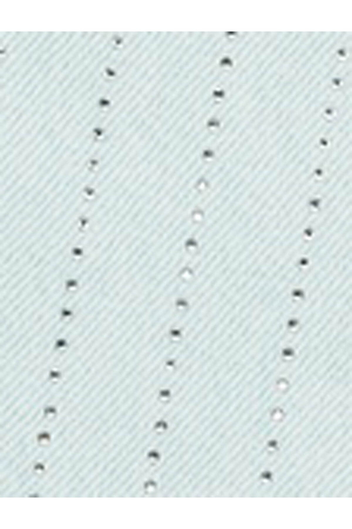 Uzun Düz Paça Normal Bel Cepli Düğmeli Taşlı Denim Pantolon - Longer Straight Fit Jean