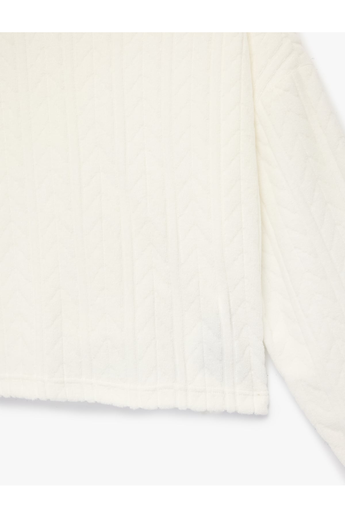Uzun Kollu Basic Kapşonlu Sweatshirt