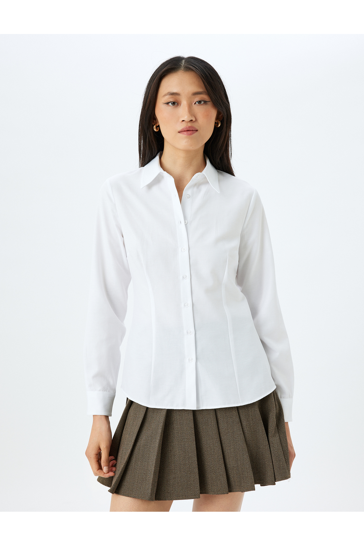 Uzun Kollu Klasik Yaka Slim Fit Gömlek