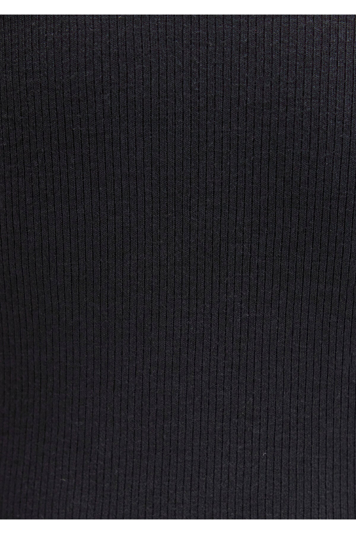 Uzun Kollu Siyah Basic Tişört Fitted / Vücuda Oturan Kesim 1612817-900
