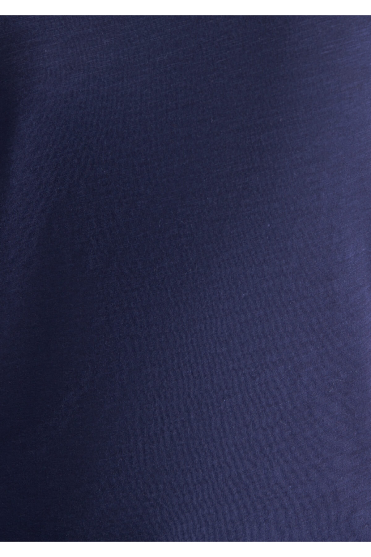 V Yaka Lacivert Basic Tişört Fitted / Vücuda Oturan Kesim 168260-80729