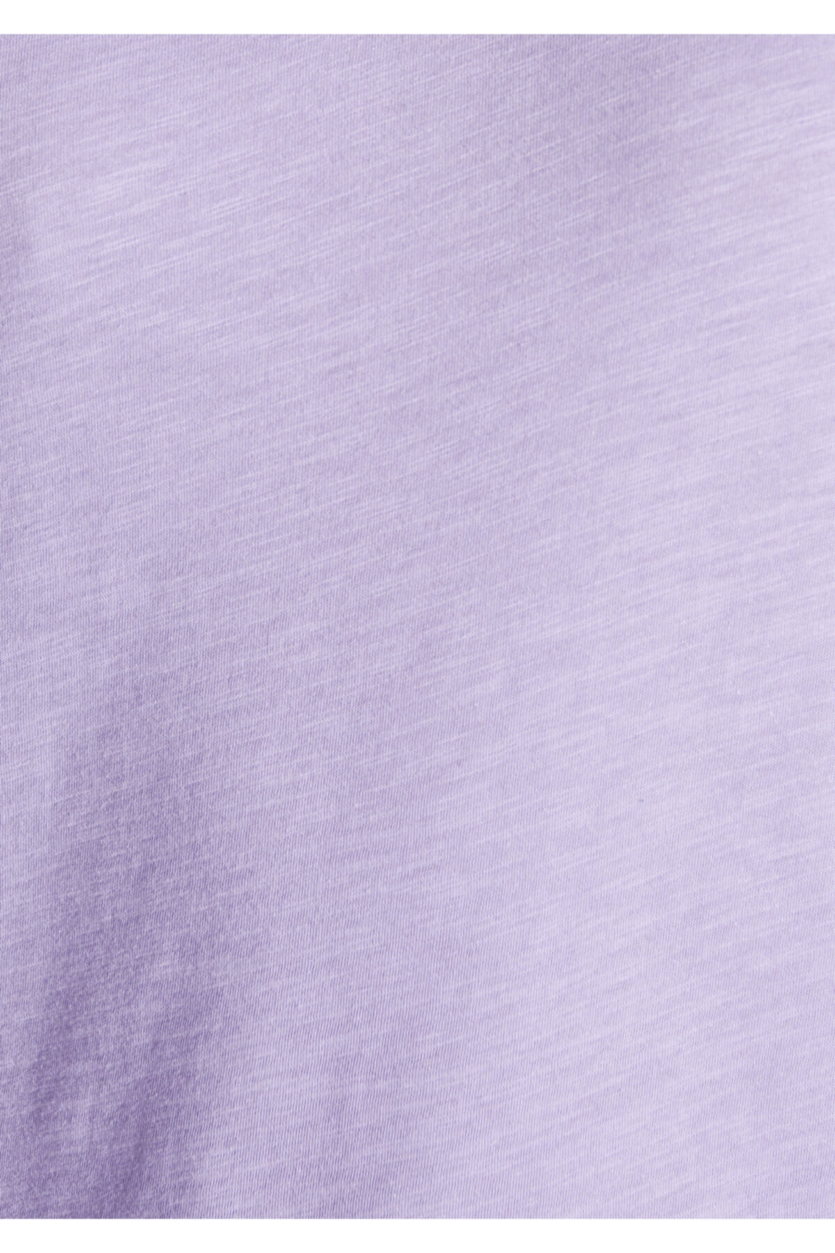 V Yaka Lila Basic Tişört Fitted / Vücuda Oturan Kesim 168260-80723