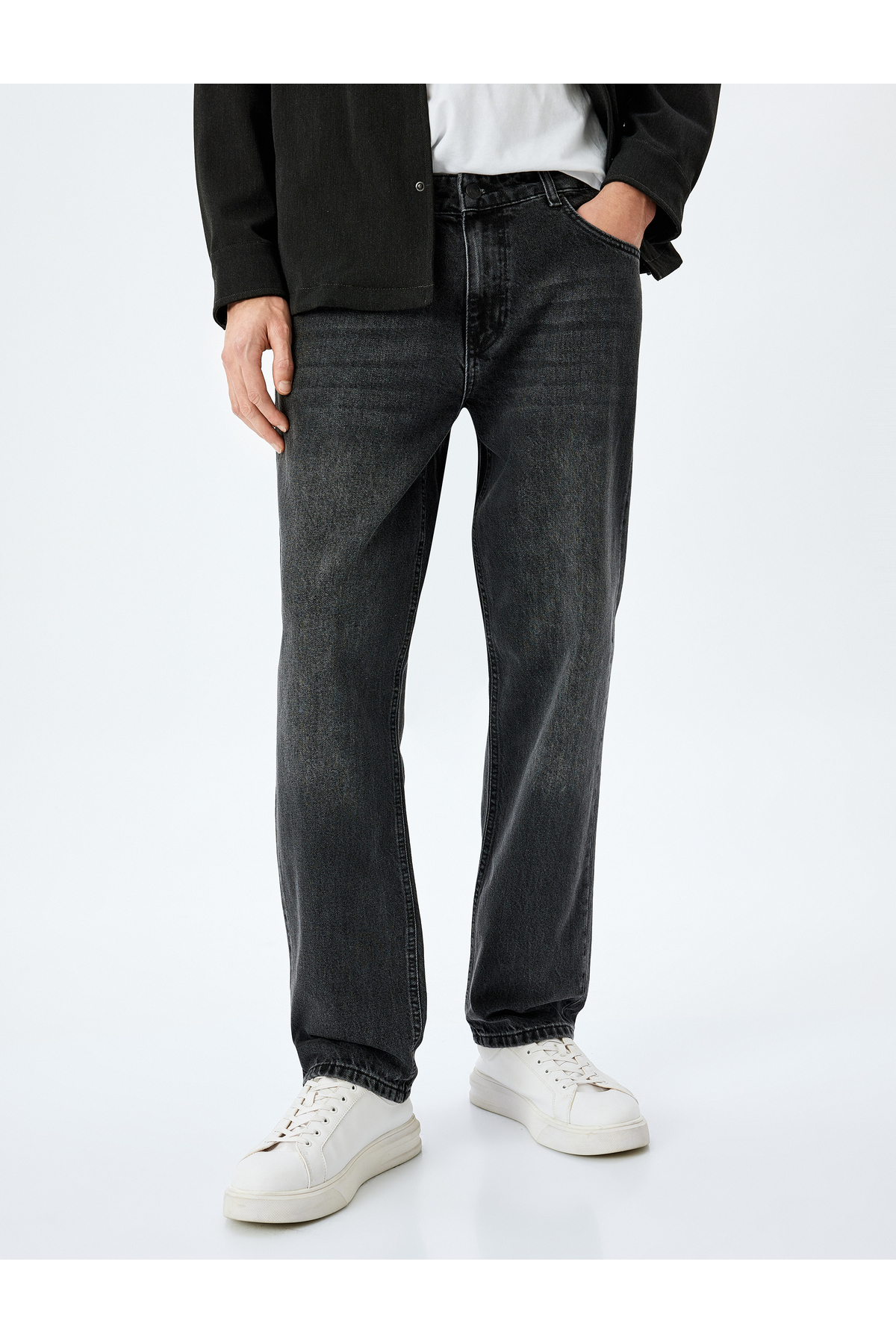 Vintage Straight Fit Jean Pantolon