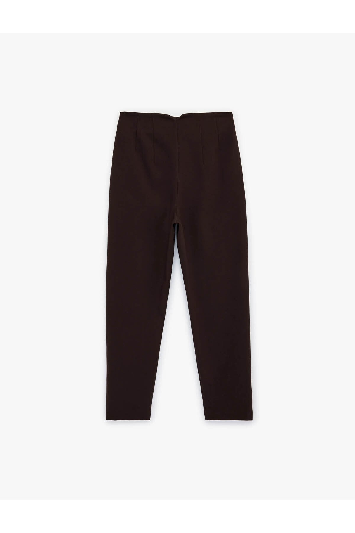Viskon Karışımlı Ekstra Yüksek Bel Slim Fit Cigarette Pantolon
