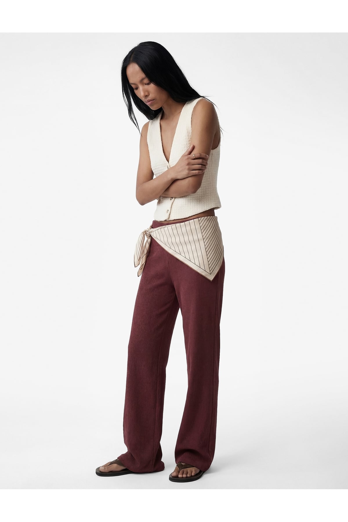 Viskon Karışımlı Klasik Kesim Slim Fit Pantolon