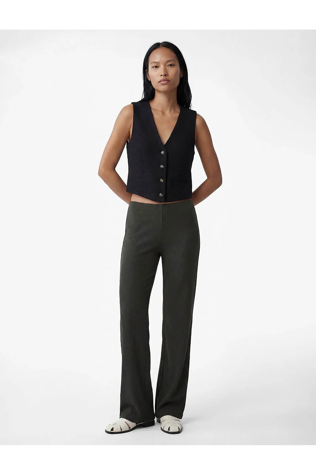 Viskon Karışımlı Klasik Kesim Slim Fit Pantolon