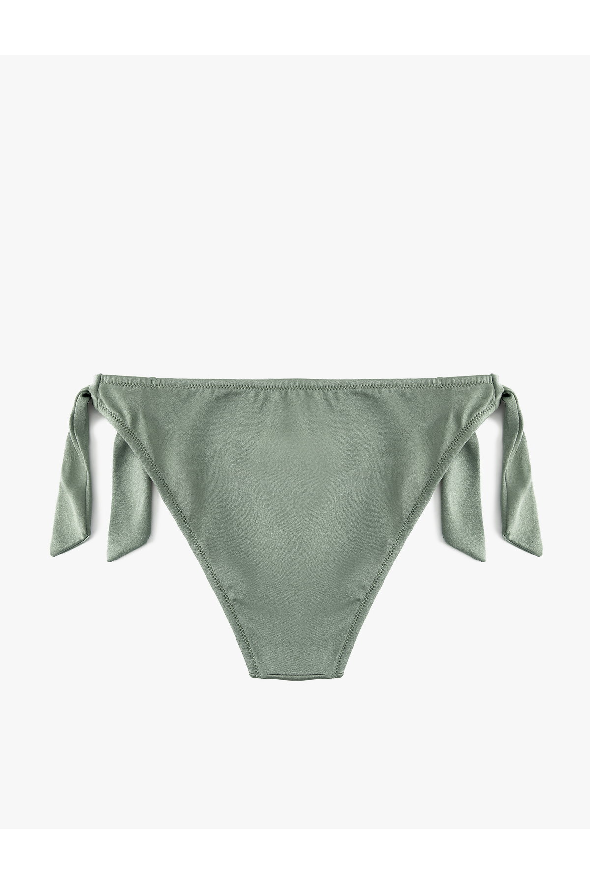 Yanları Bağlama Detaylı Parlak Bikini Altı