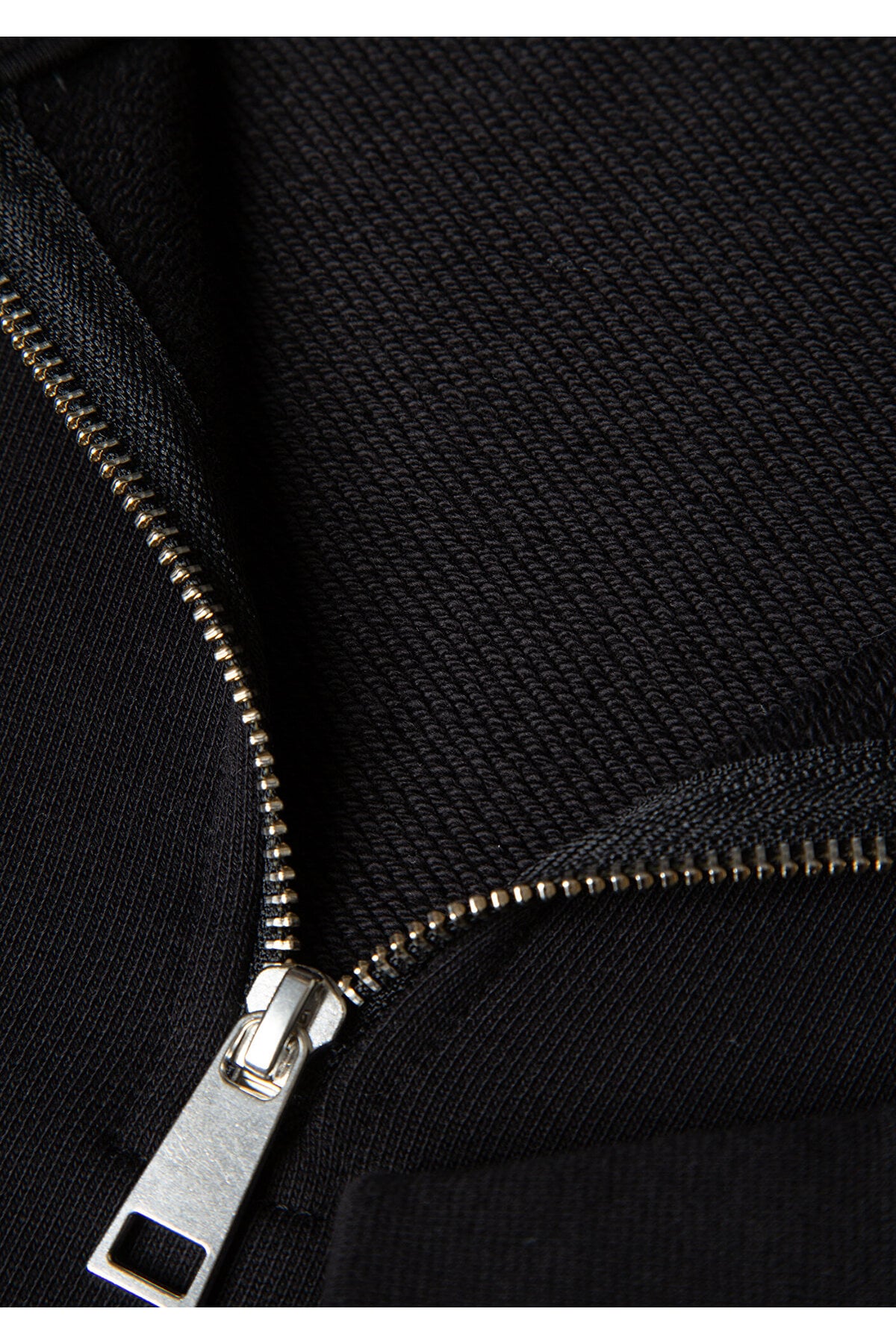 Yarı Fermuarlı Siyah Sweatshirt 1S10391-900