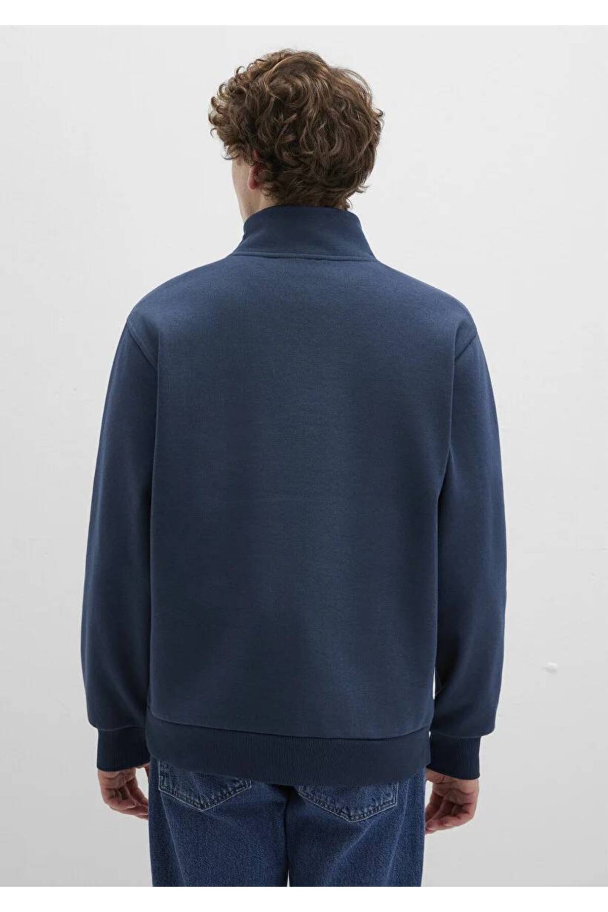 Yarım Fermuarlı Erkek Sweat M0S10278-70490