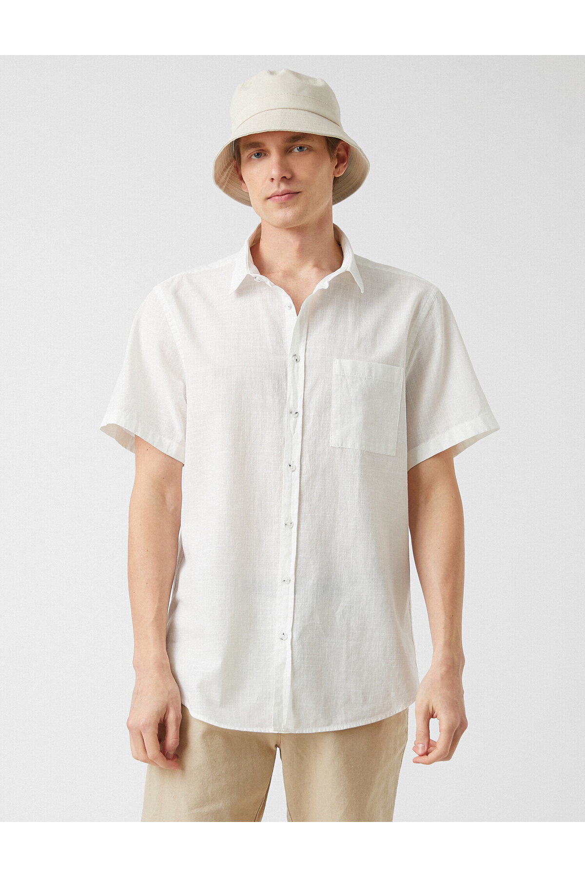 Yazlık Gömlek Kısa Kollu Slim Fit