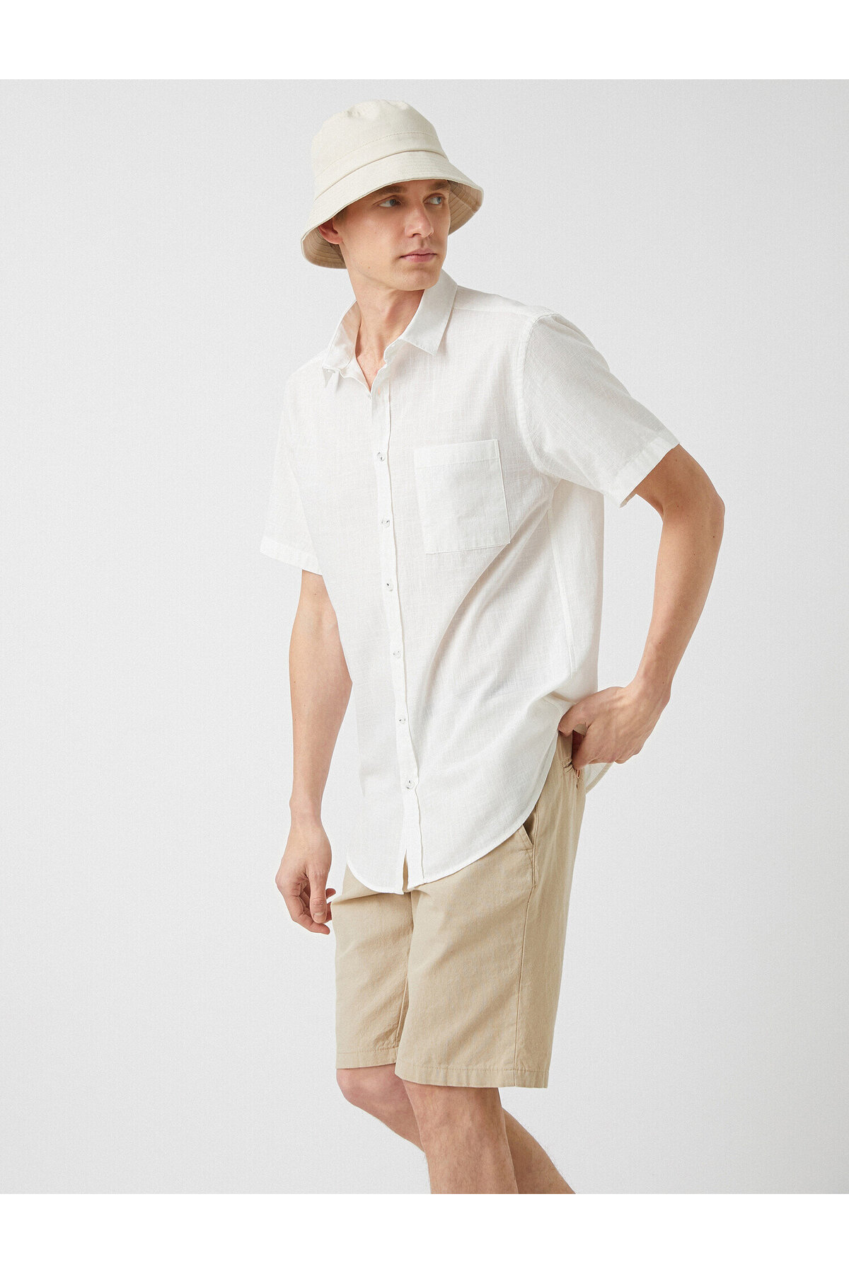 Yazlık Gömlek Kısa Kollu Slim Fit