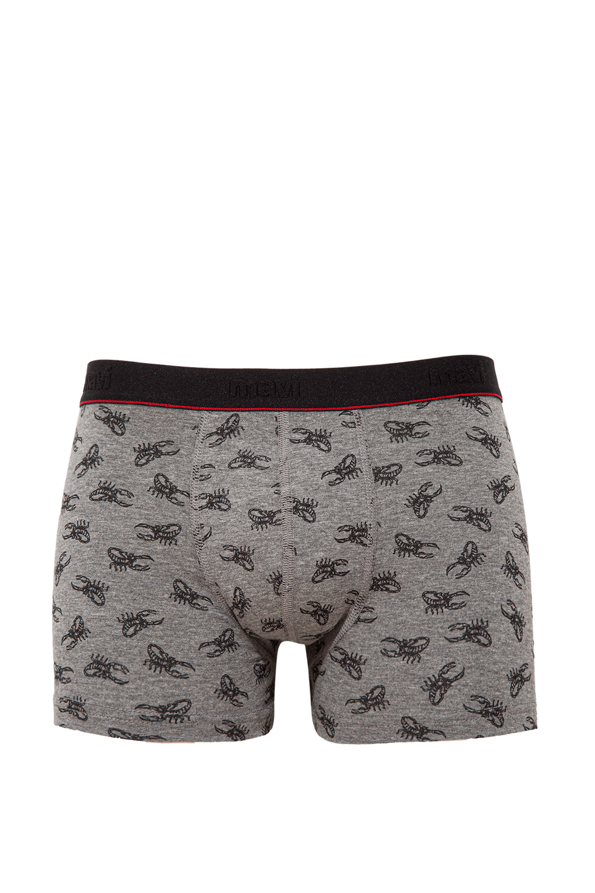 Yengeç Baskılı Gri Boxer 0910046-30774