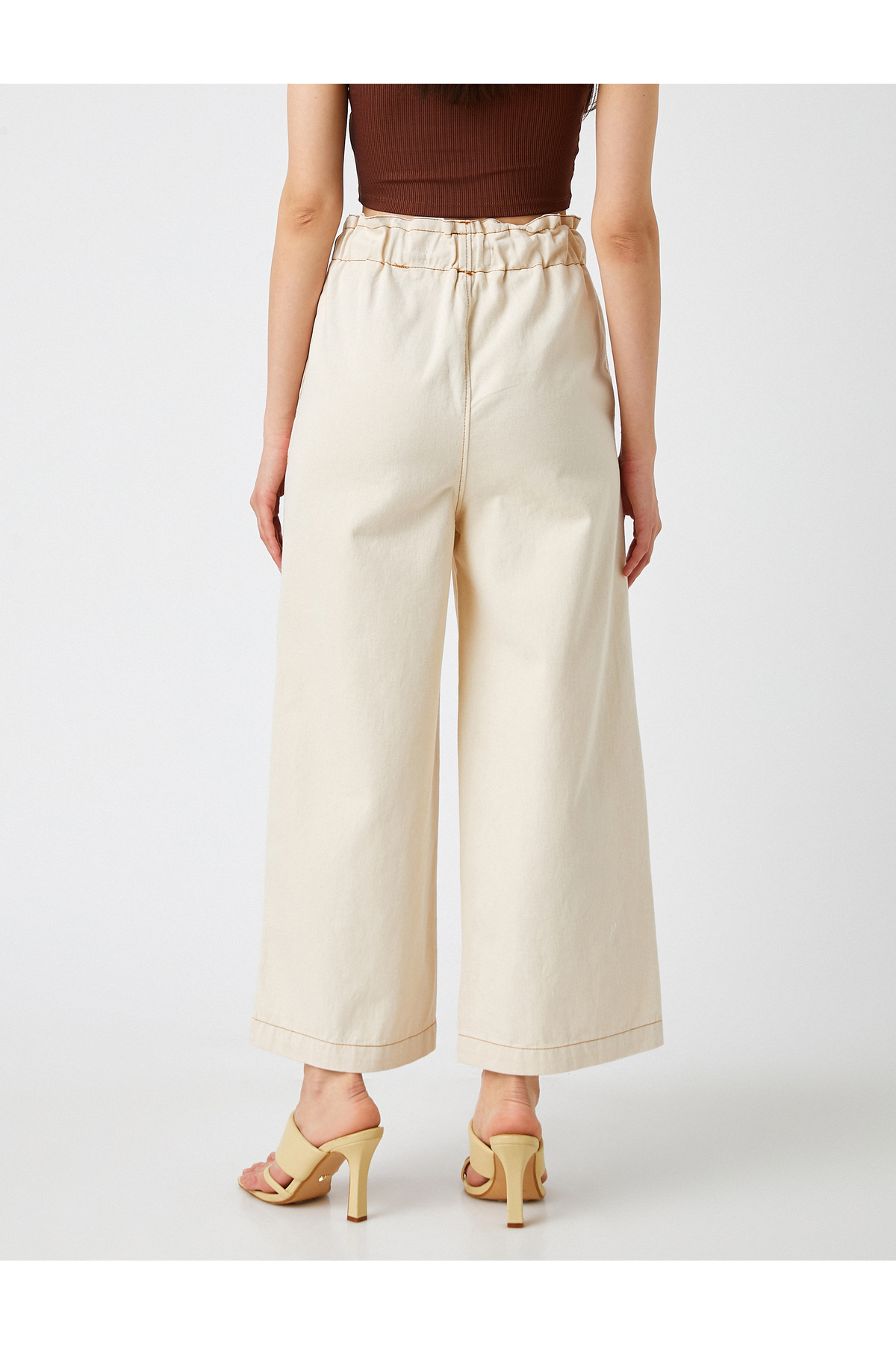 Yüksek Bel Culotte Pantolon