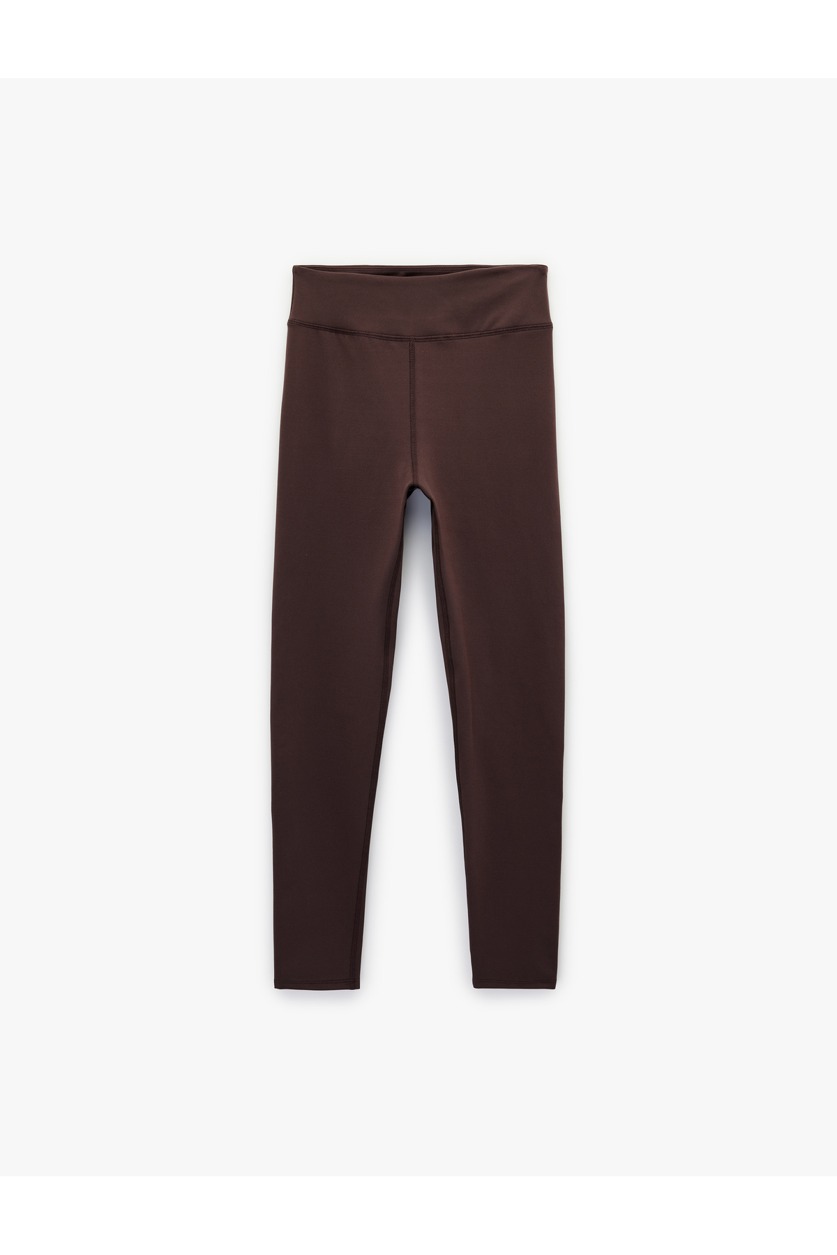 Yüksek Bel Dikiş Detaylı Slim Fit Spor Tayt