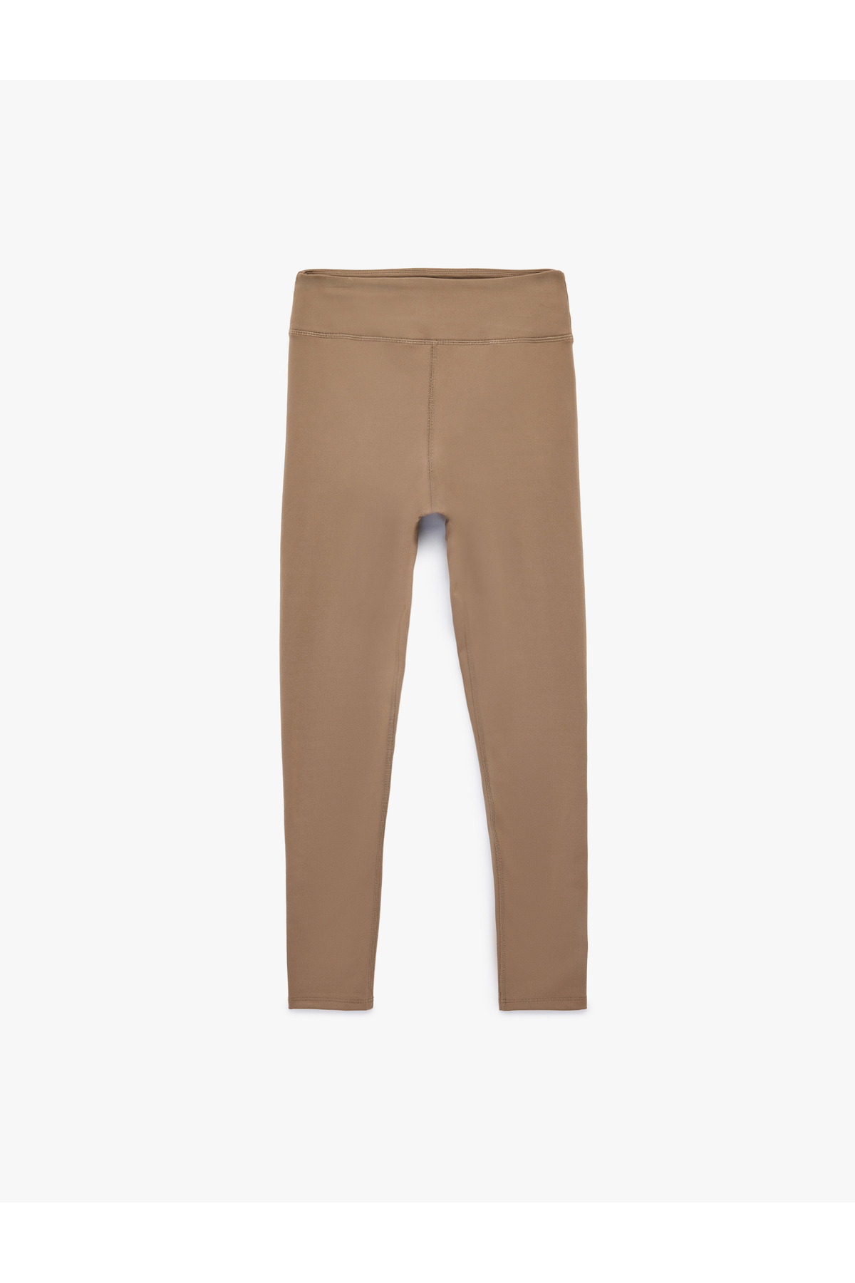 Yüksek Bel Dikiş Detaylı Slim Fit Spor Tayt