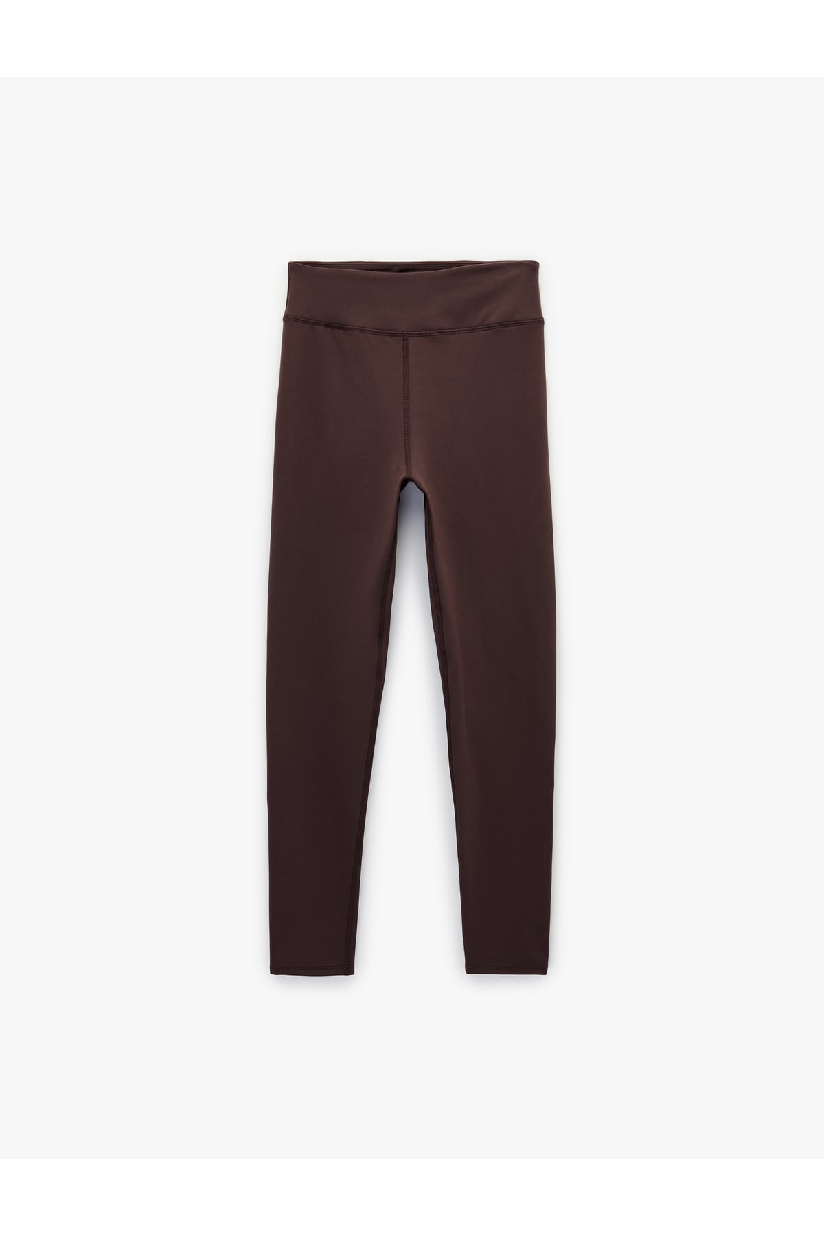 Yüksek Bel Dikiş Detaylı Slim Fit Spor Tayt