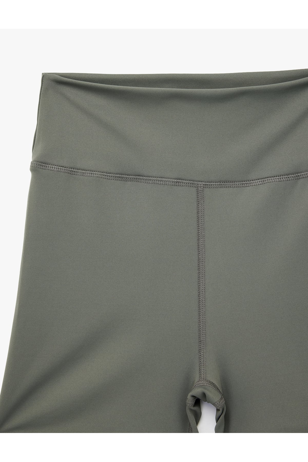 Yüksek Bel Slim Fit Biker Spor Tayt