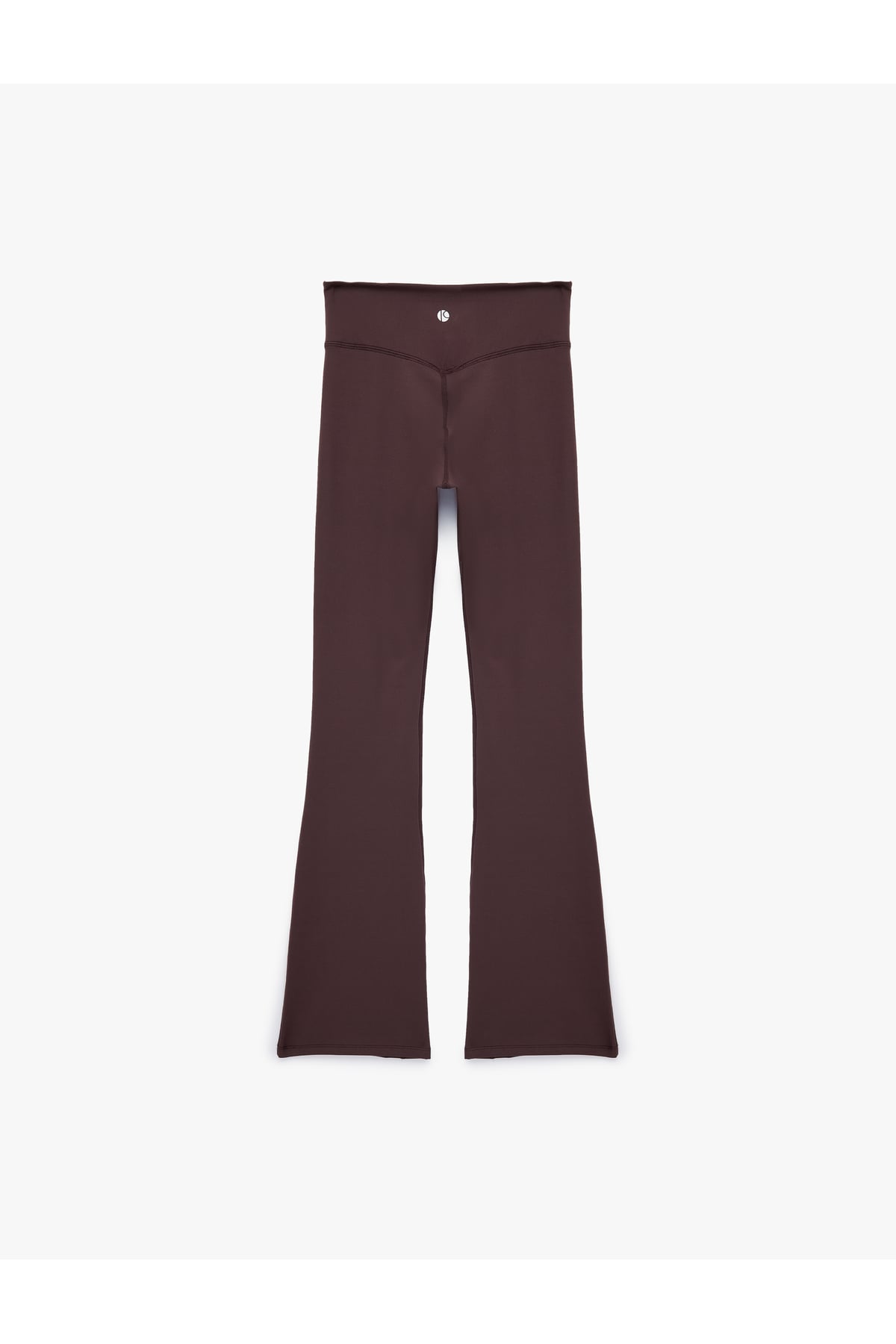 Yüksek Bel Slim Fit İspanyol Paça Spor Tayt