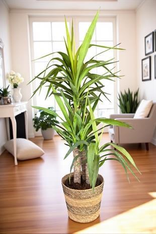 3 Gövdeli Yuka Bitkisi Large 100 - 120 cm(Avize Çiçeği)