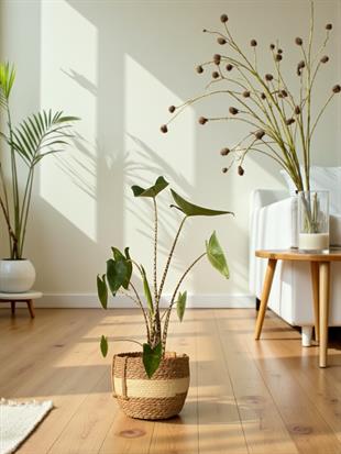 Alocasia Zebrina Jungle Touch Çoklu Gövde