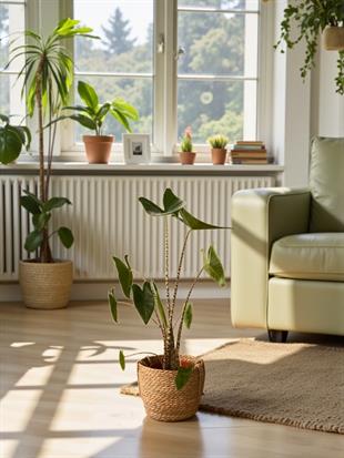 Alocasia Zebrina Jungle Touch Çoklu Gövde