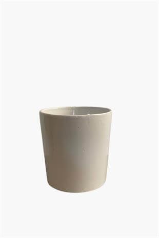 Dekoratif Beyaz Orkide Seramik Saksısı