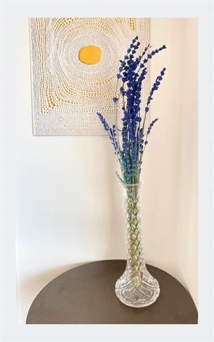 Dekoratif Şoklanmış Mavi Lavanta Kuru Çiçek