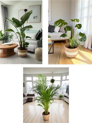 KAMPANYALI SET ( AREKA 130 - 140 CM - STARLİÇE 130 - 150 CM - MONSTERA)