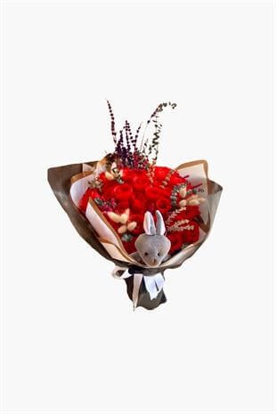 Kırmızı Gül Buketi-8 Mart Kadınlar Günü Hediye