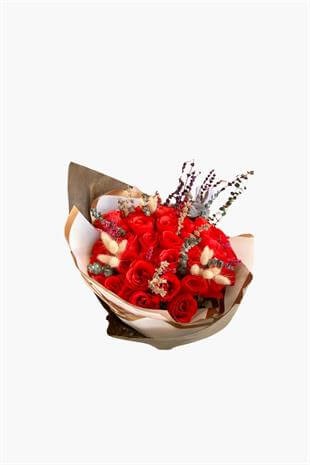 Kırmızı Gül Buketi-8 Mart Kadınlar Günü Hediye