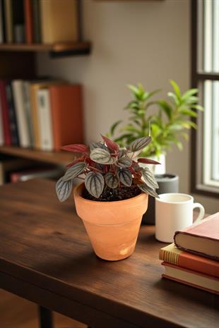 Peperomia Caperata (Zümrüt Dalgası) Çap 12.5
