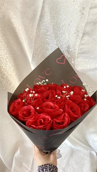 Sevgililer Günü Özel Hediye Çiçek Aranjmanı Kırmızı Gül Buketi(14 Şubat)