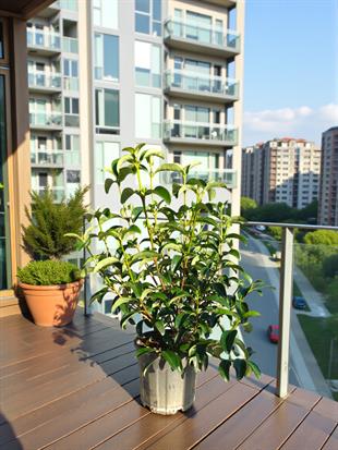 Viburnum Lucidum (Parlak Yapraklı Kartopu) – Ekstra Parlak & Geniş Yapraklı Çit Bitkisi