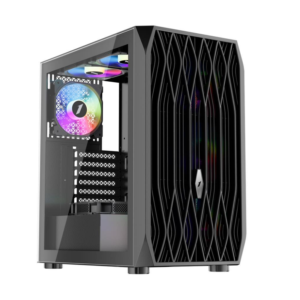 1ST Player Ariya AY7 Siyah 650W 80+ Argb 4X12CM Fan Temperli Cam Mesh Usb 3.0 Atx Kasa 