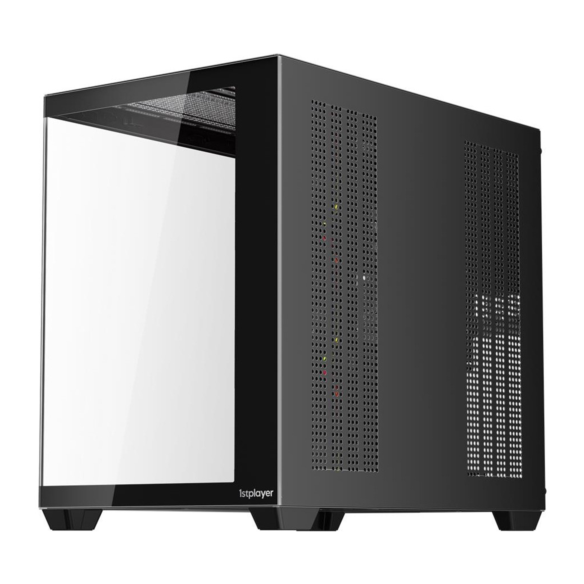1ST Player BV7 ACK 750W 80+ BRONZE ARGB 4X12CM Fan Panoramik Temperli Cam USB 3.0 Atx Siyah Kasa 