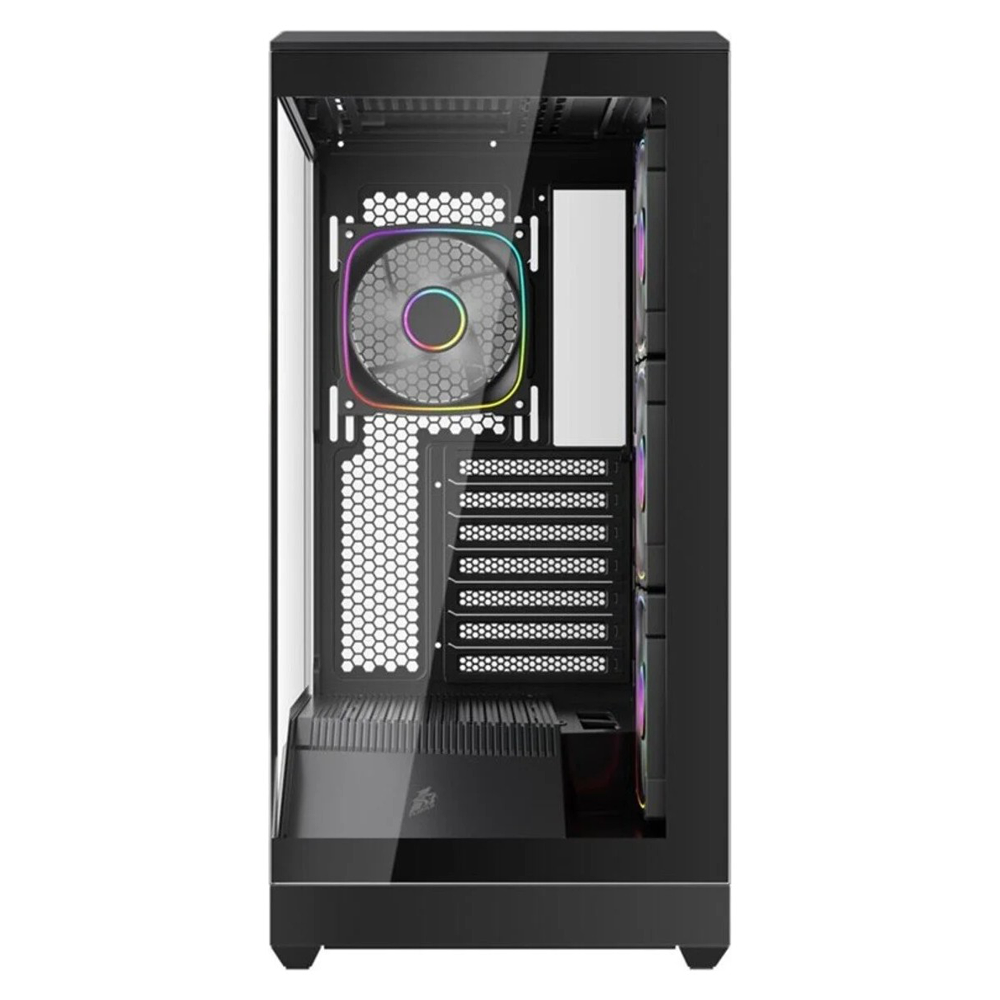 1ST Player GM7 BTF 750W 80+ Bronze Argb 4X12CM Fan Temperli Cam Usb 3.0 Type-C Atx Siyah Kasa 