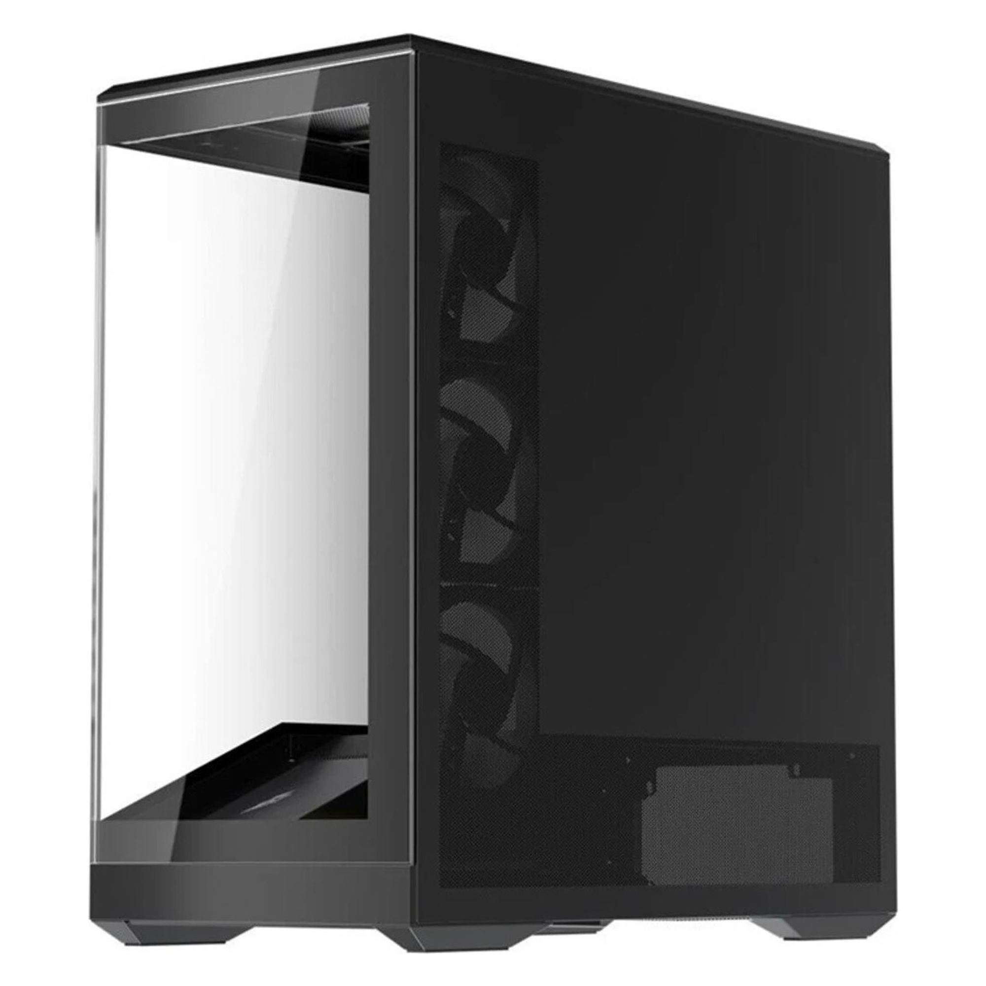 1ST Player GM7 BTF 750W 80+ Bronze Argb 4X12CM Fan Temperli Cam Usb 3.0 Type-C Atx Siyah Kasa 