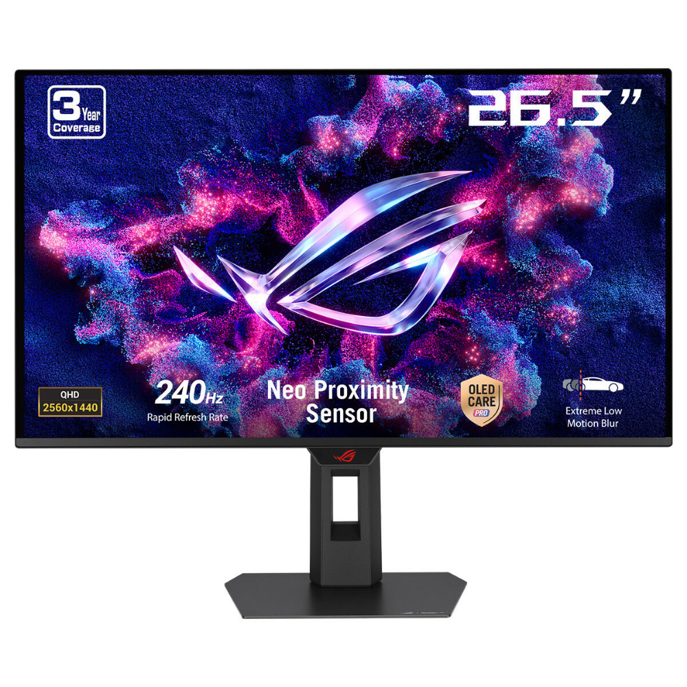 ASUS ROG Strix XG27AQDMES 26.5¨ OLED 240Hz 0.03ms 2K QHD Adaptive Sync QD-OLED Pivot Gaming Monitör